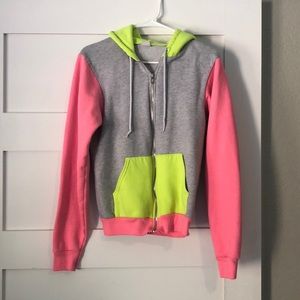 Multicolor jacket zip up